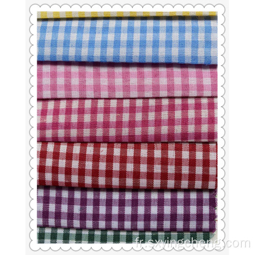 Tissu en chambray de polyester de bonne qualité
